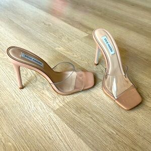 Steve Madden Clear 3” High Slip-on - Never worn